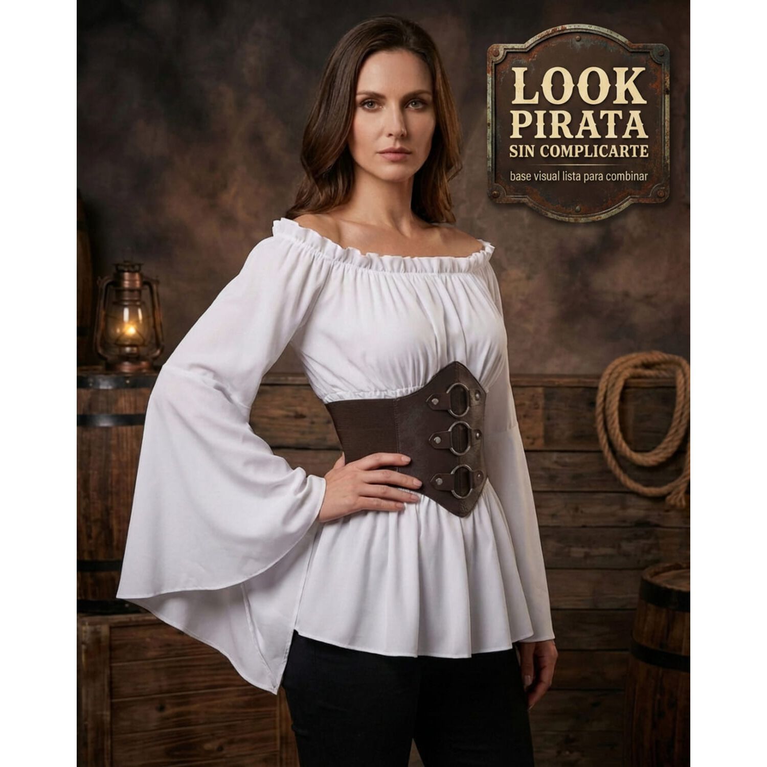 Disfraz Cosplay Camisa Medieval Medievo image number 2.0