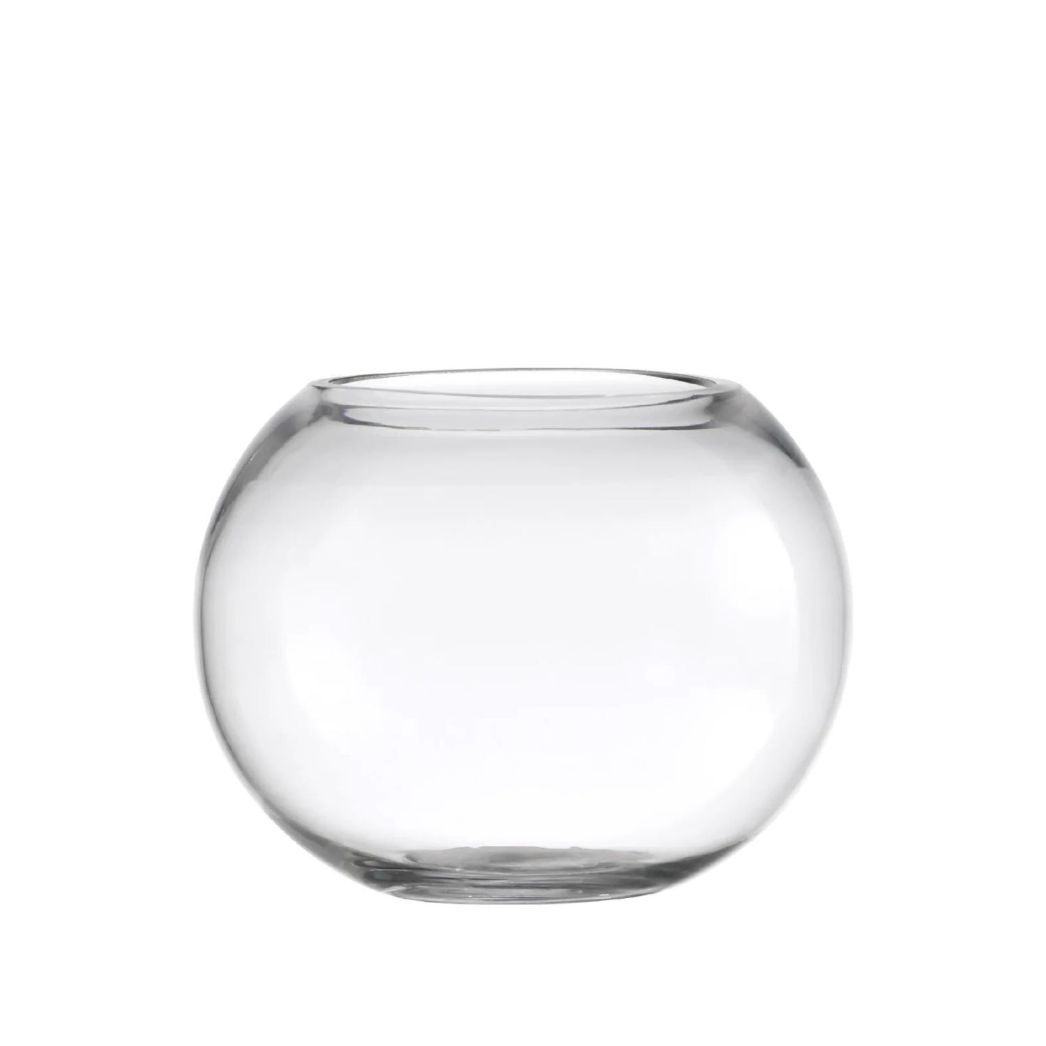 Florero Esfera Acuario De 15cm Vidrio Transparente Decoracion image number 0.0