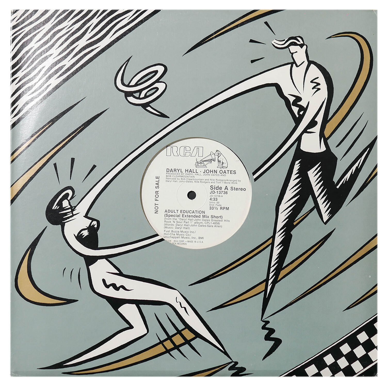 Daryl Hall And John Oates - Adult Education | 12" Maxi Single Usado image number 0.0