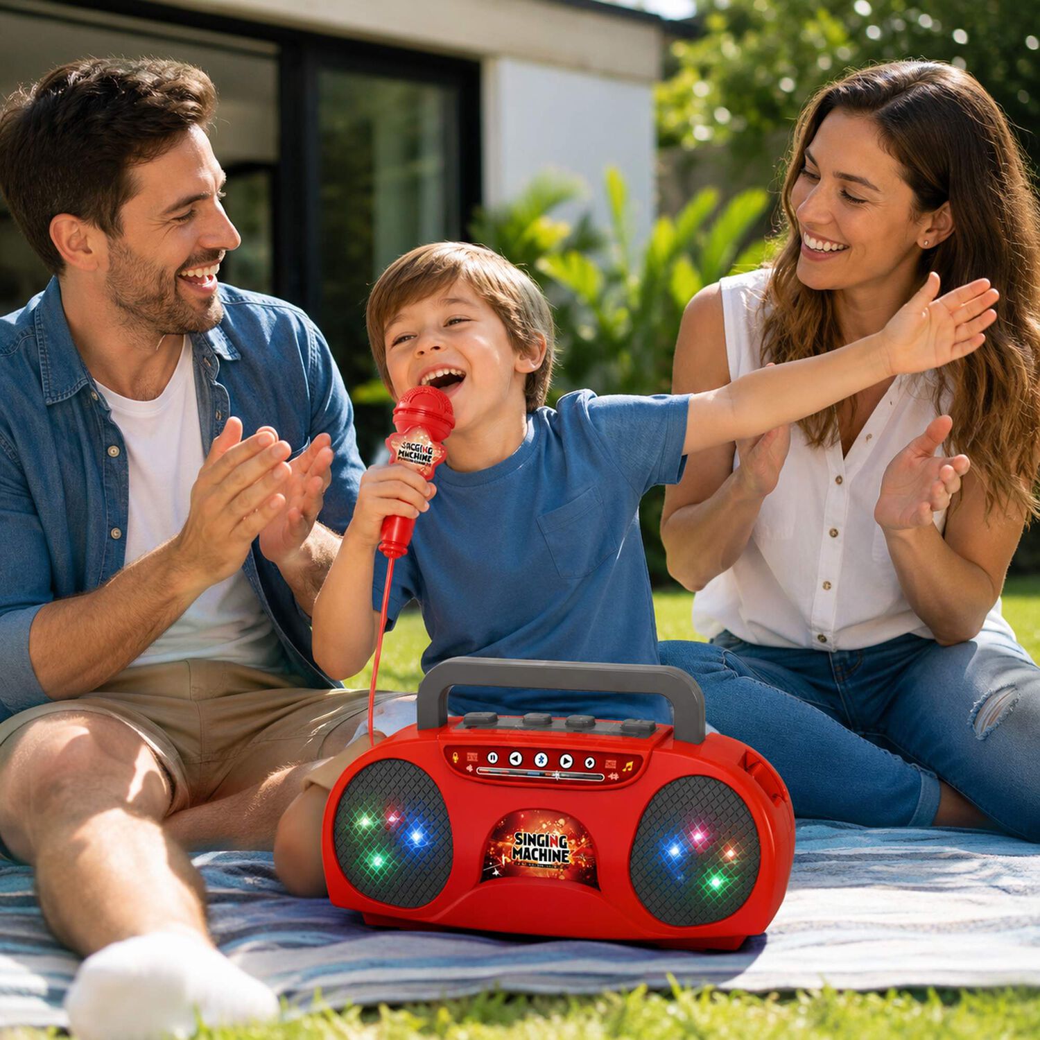 Micr&oacute;fono Karaoke Ni&ntilde;os Luz Led Parlante Bluetooth image number 4.0