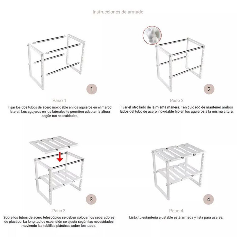 Estante Organizador Extensible Cocina image number 3.0
