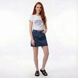 Falda Denim Mujer Freedom