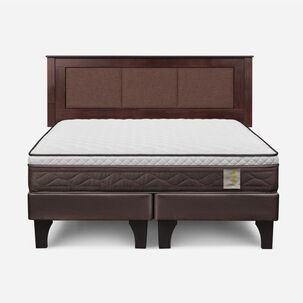 Cama Europea Rosen New Style 4 Plus / King / Base Dividida + Respaldo Rachel