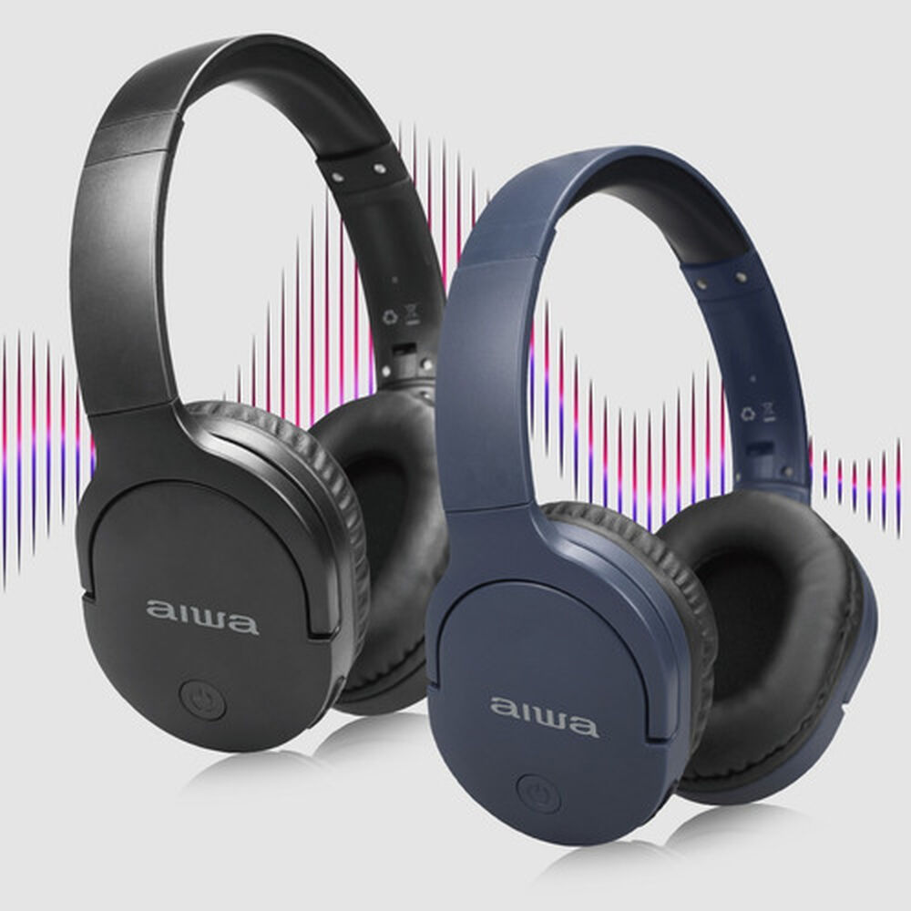 Audífonos Aiwa On-ear Bluetooth Micrófono Aux Aw-k11b - Vc image number 4.0