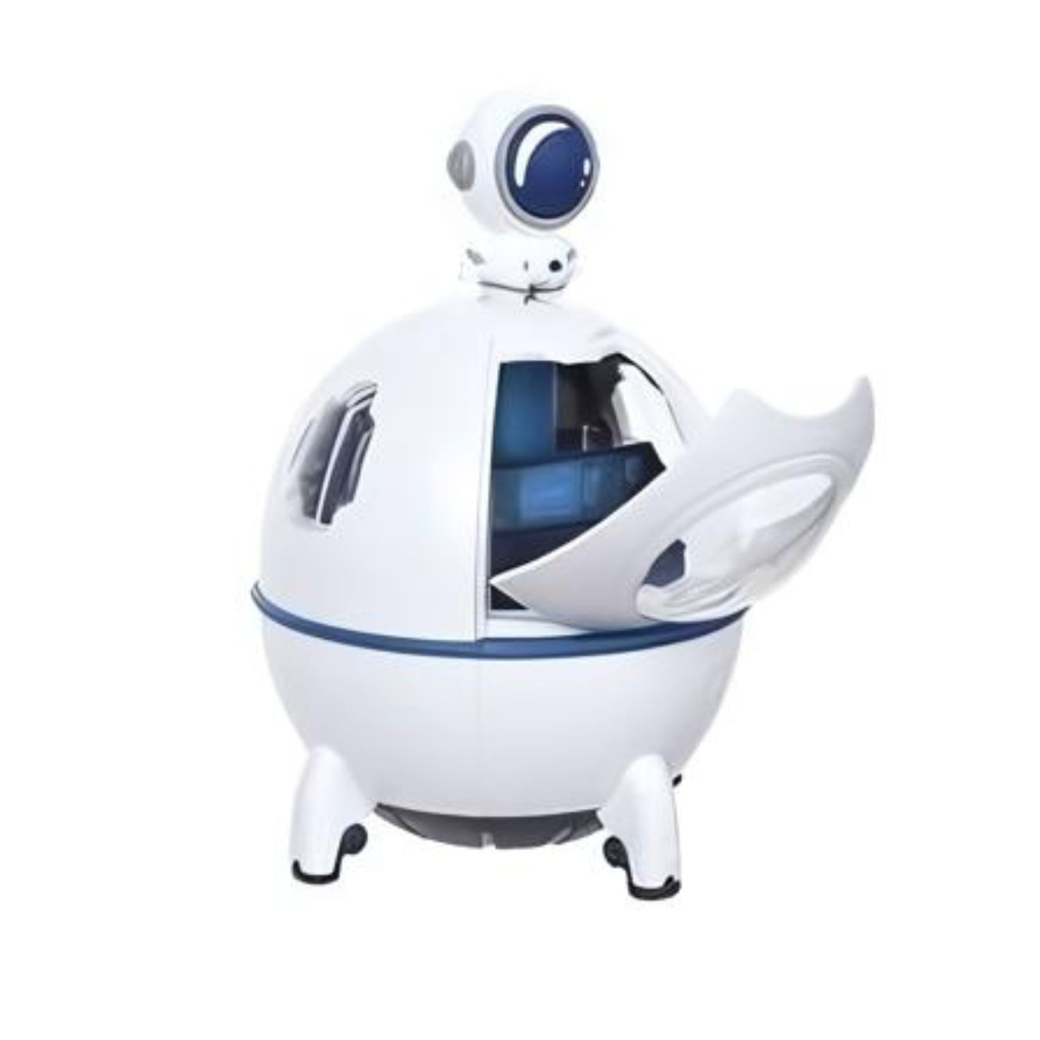 Humidificador Difusor Luz Led Forma Nave Espacial Astronauta image number 1.0