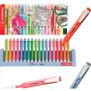 Set 18 Destacadores Swing Cool Pastel Stabilo
