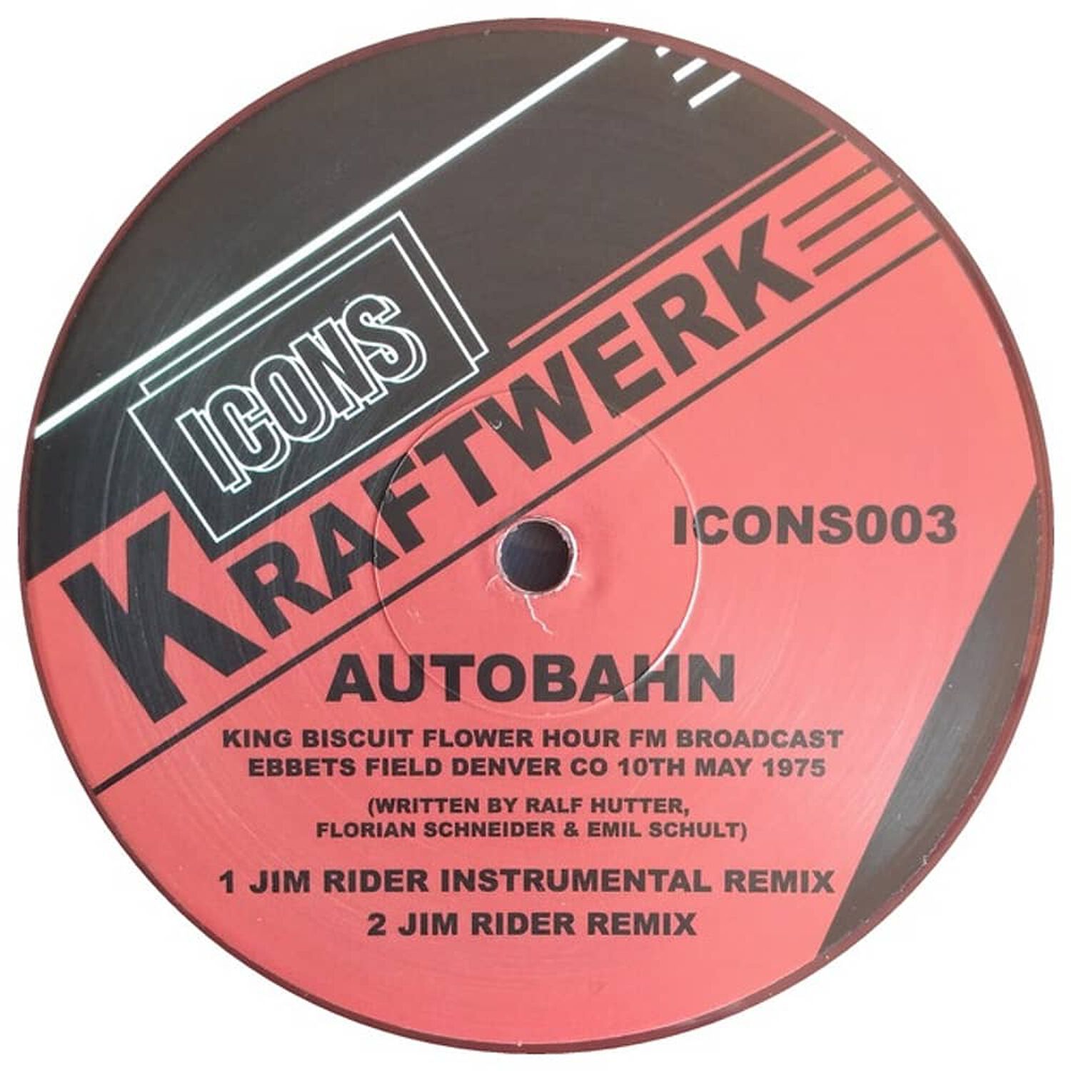 Kraftwerk - Autobahn Gin Reader Remix (12" Maxi Single) (red Vinyl) | 12" Maxi Single Vinilo image number 2.0