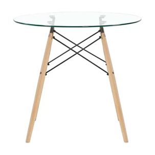 Mesa Eames De Vidrio Templado 70 Cm Di&aacute;metro Artihogar