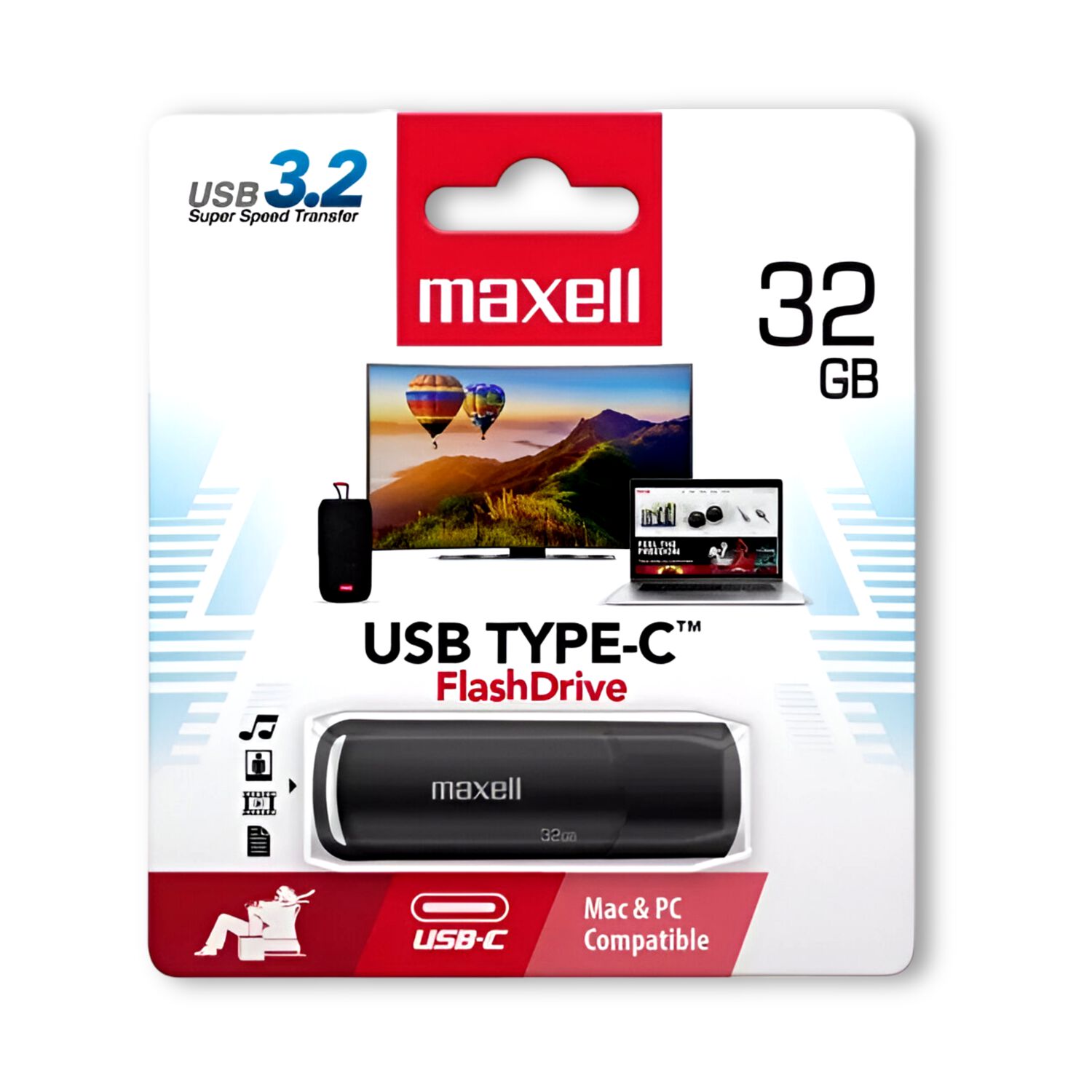 Pendrive Type-c Maxell 32 Gb Usb-c Versi&oacute;n 3.2 High Performance image number 3.0