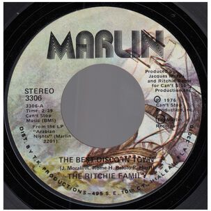 Ritchie Family - The Best Disco In Town | 7" Single Vinilo Usado