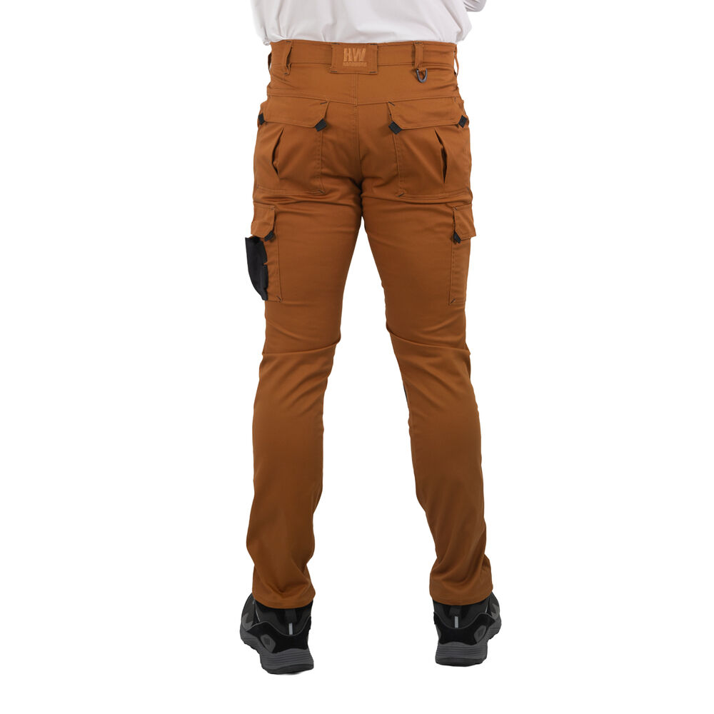 Pantalón Cargo Hw Dakota Spandex Camel image number 3.0