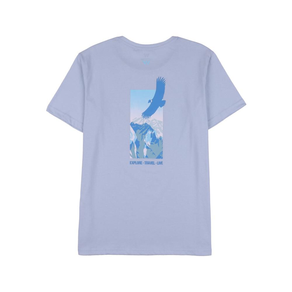 Polera Deportiva Manga Corta Estampado Hombre Wetland image number 1.0