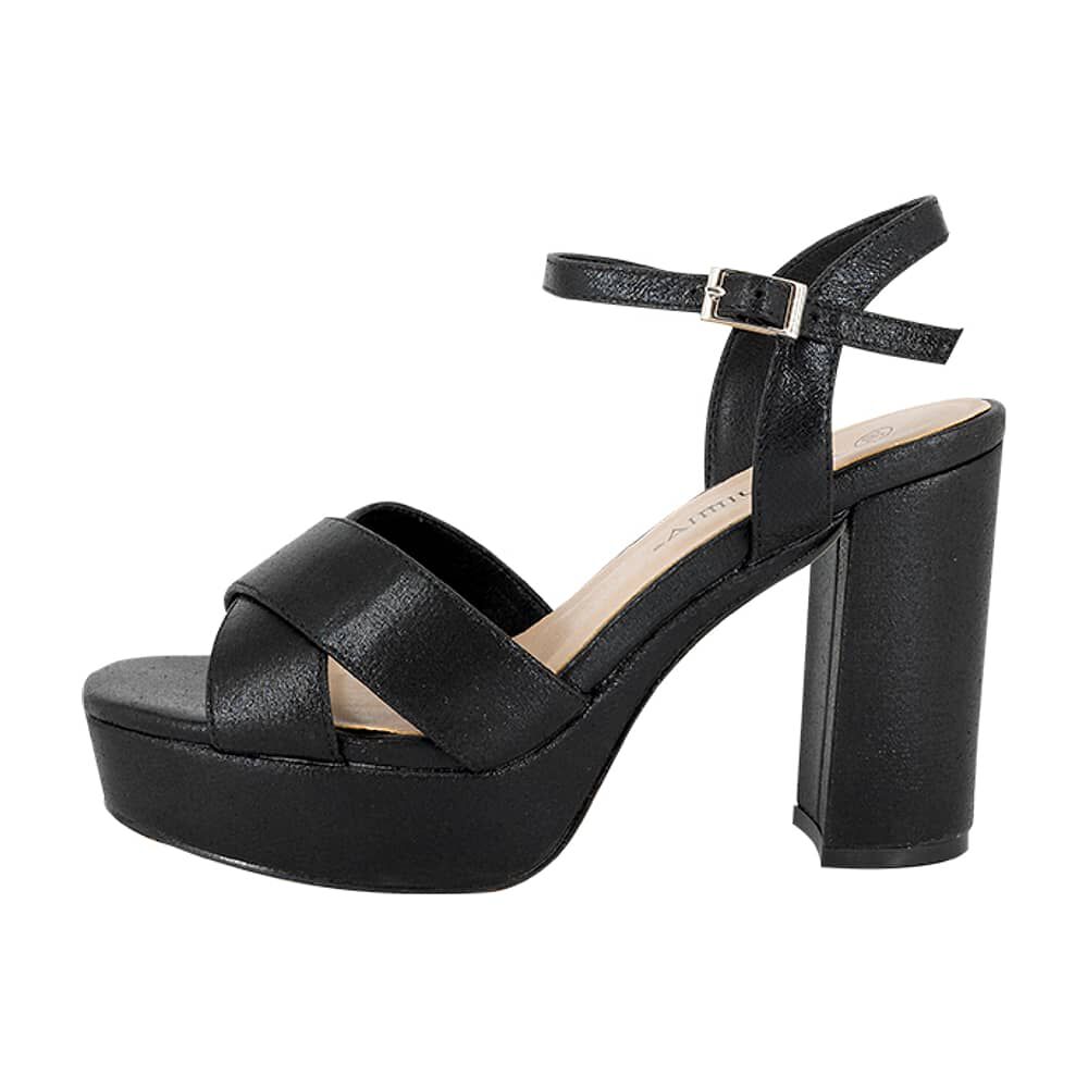 Sandalia De Vestir Lister Negro Alquimia image number 1.0