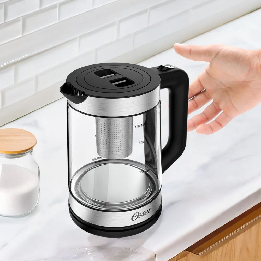 Hervidor Oster Vidrio 1.8l Con Infusor Te 2220521 image number 3.0