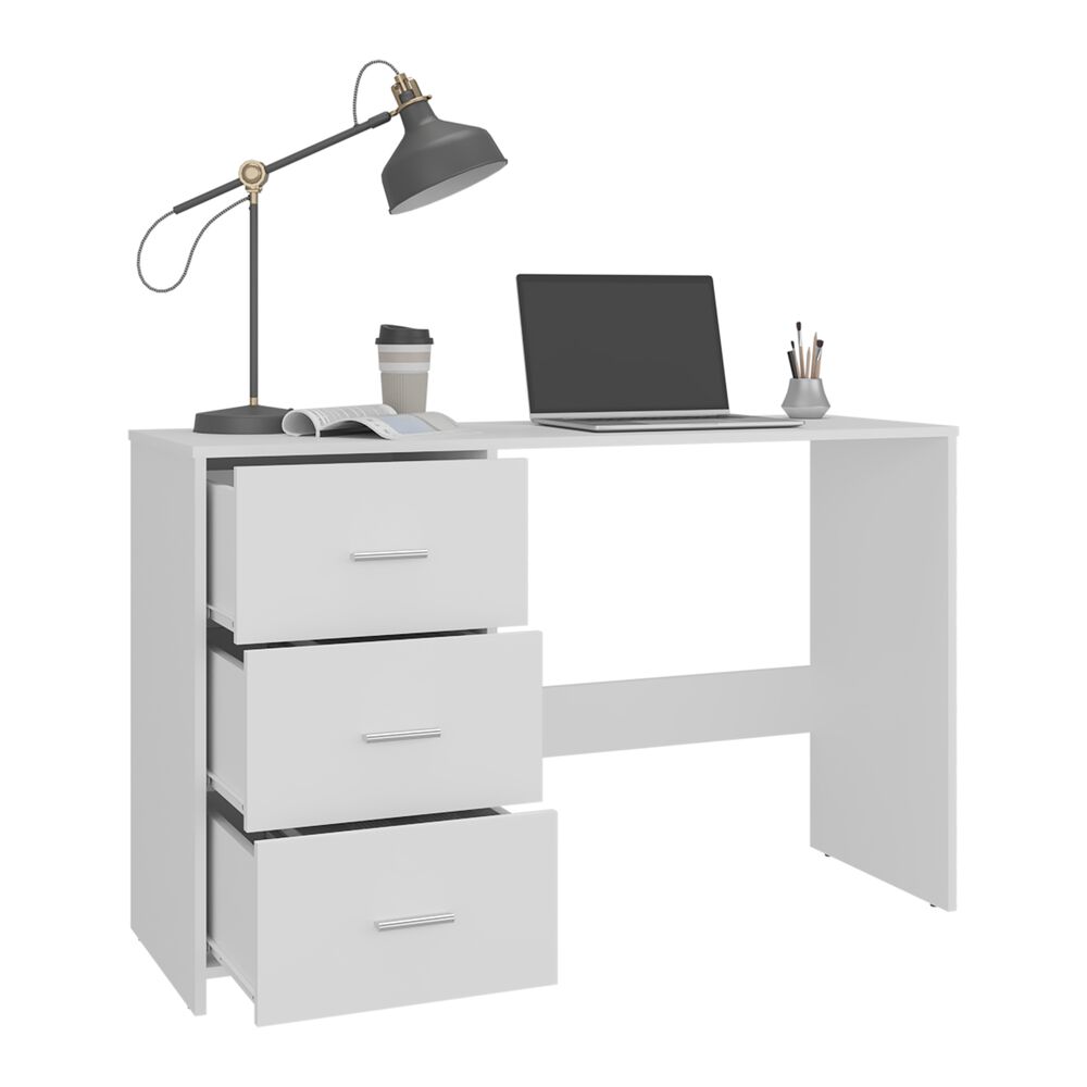 Escritorio Con Cajonera Fm Blanco 76,2x120,8x42,1 Cm image number 4.0