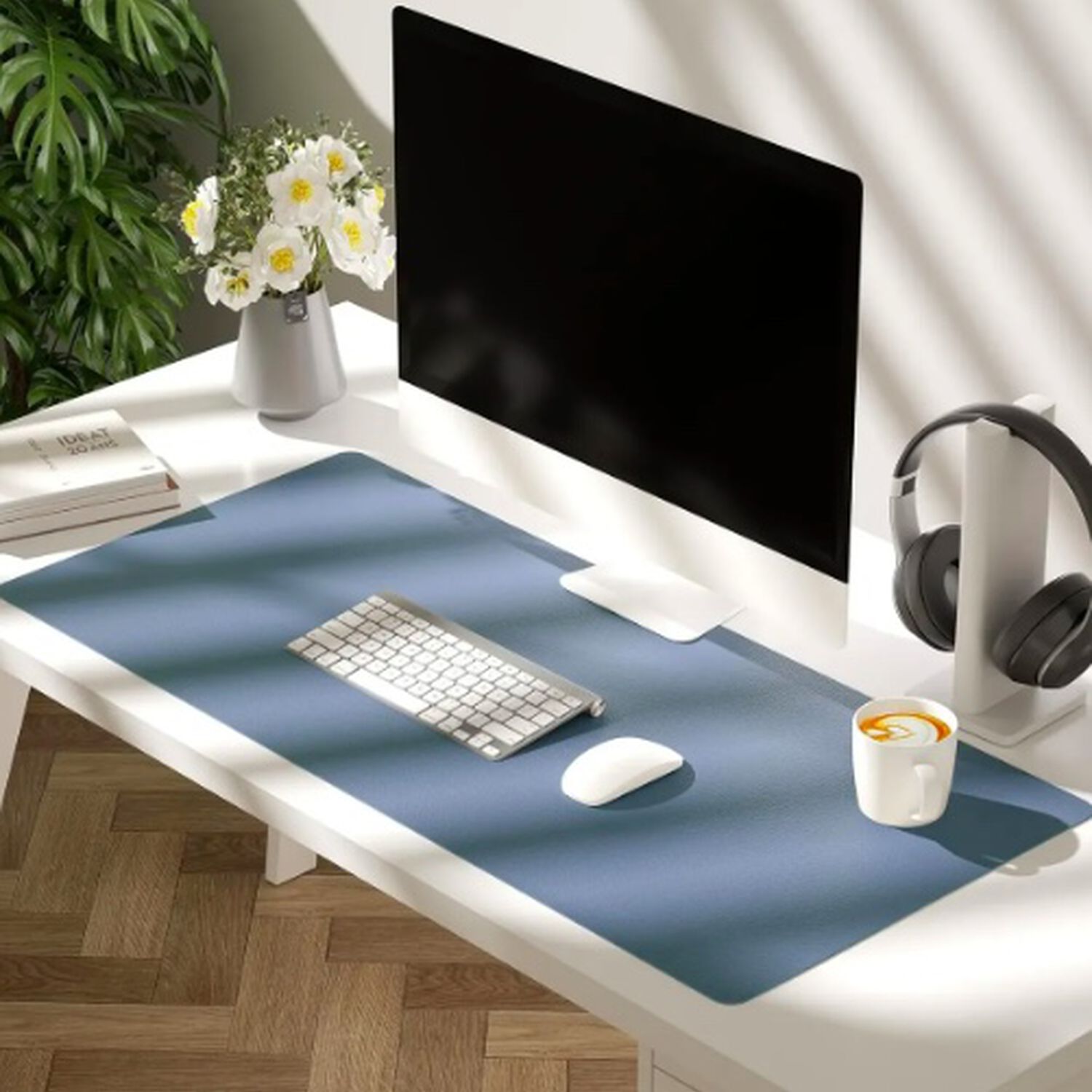 Alfombrilla Mousepad Reversible Celeste image number 1.0