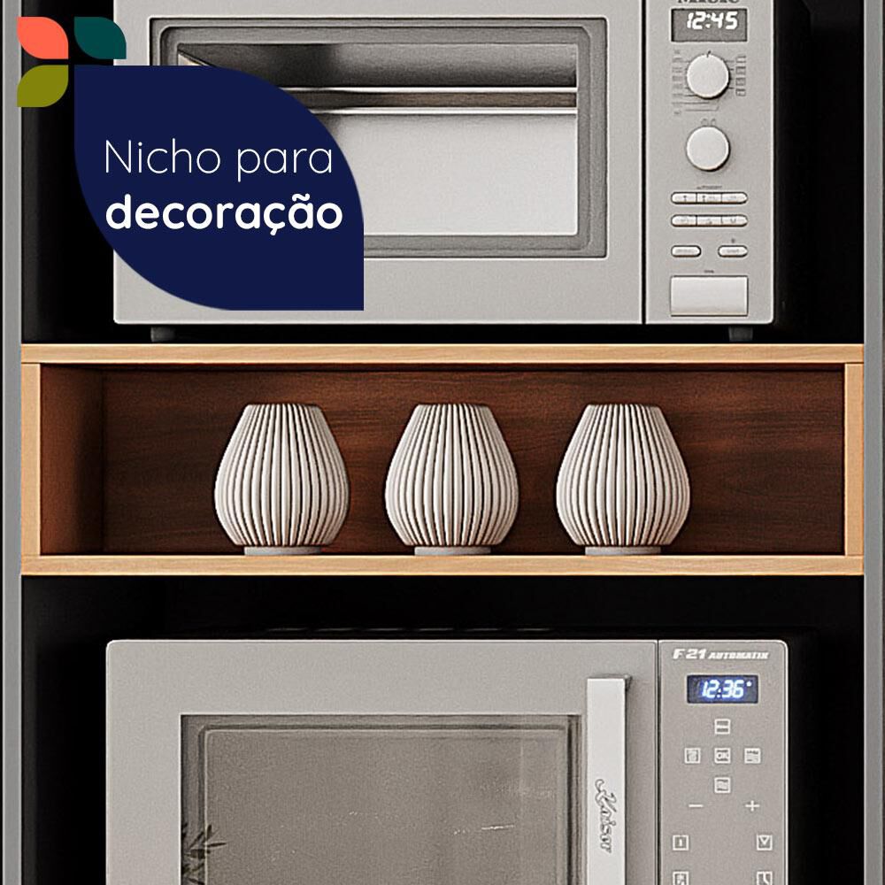 Mueble De Cocina Roca Despensero Casta&ntilde;a Modular / 3 Puertas image number 8.0