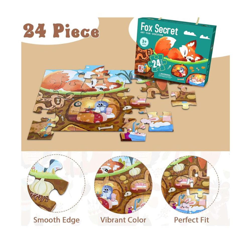 Rompecabezas De Zorro Para Ni&ntilde;os image number 1.0