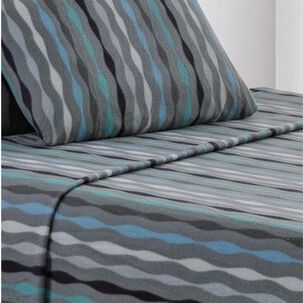 Sabana Andes Polar Estampada Ondas 1.5 Plaza