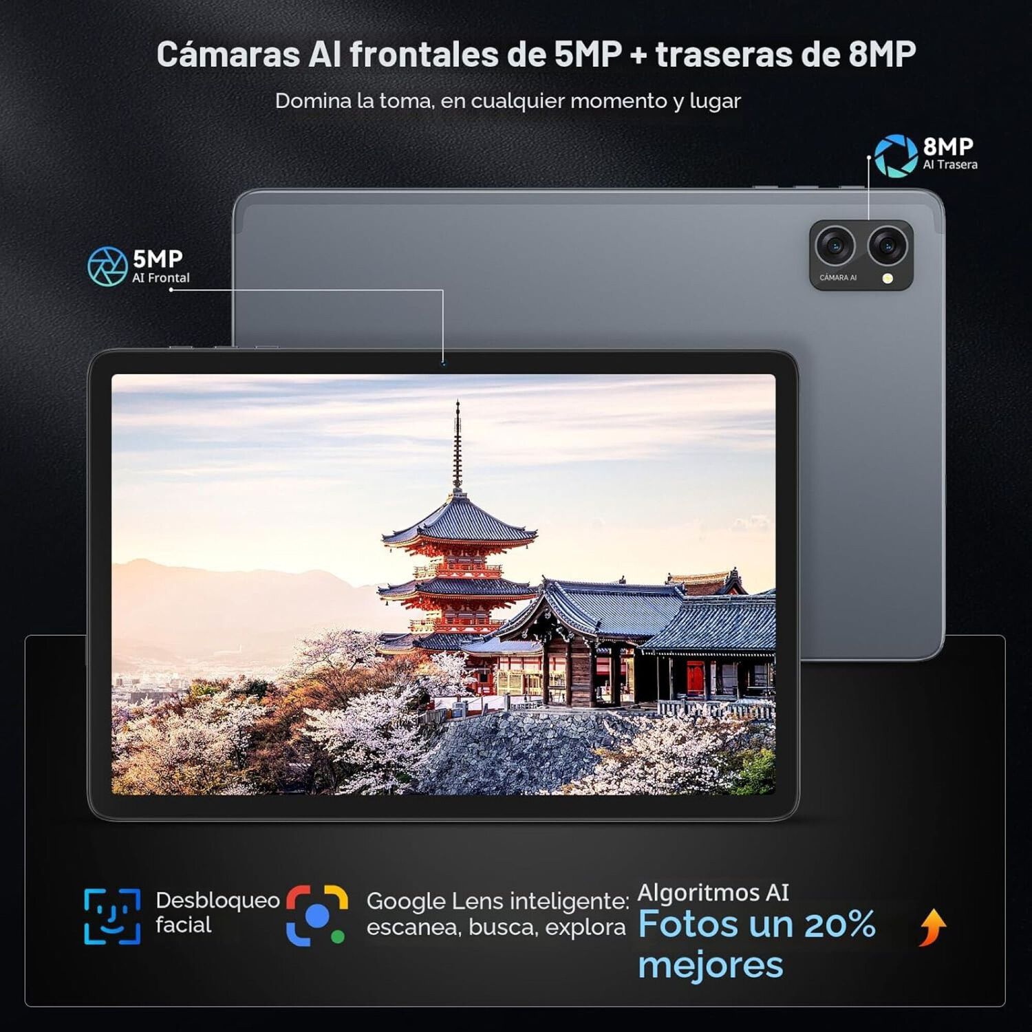 Tablet Cwht G16 - Android 15 Kit Teclado Mouse L&aacute;piz Funda image number 7.0