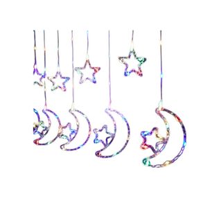 Guirnalda Luz Led Estrella Y Luna 5 Metros Multicolor
