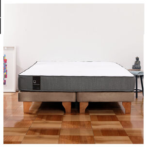 Cama Europea Zen Best Tela Velvet Beige 2 Plazas