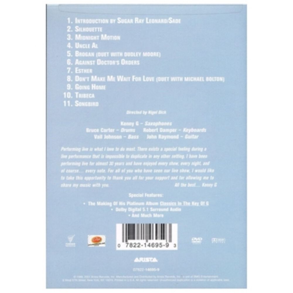 Kenny G - Kenny G Live | Dvd image number 1.0