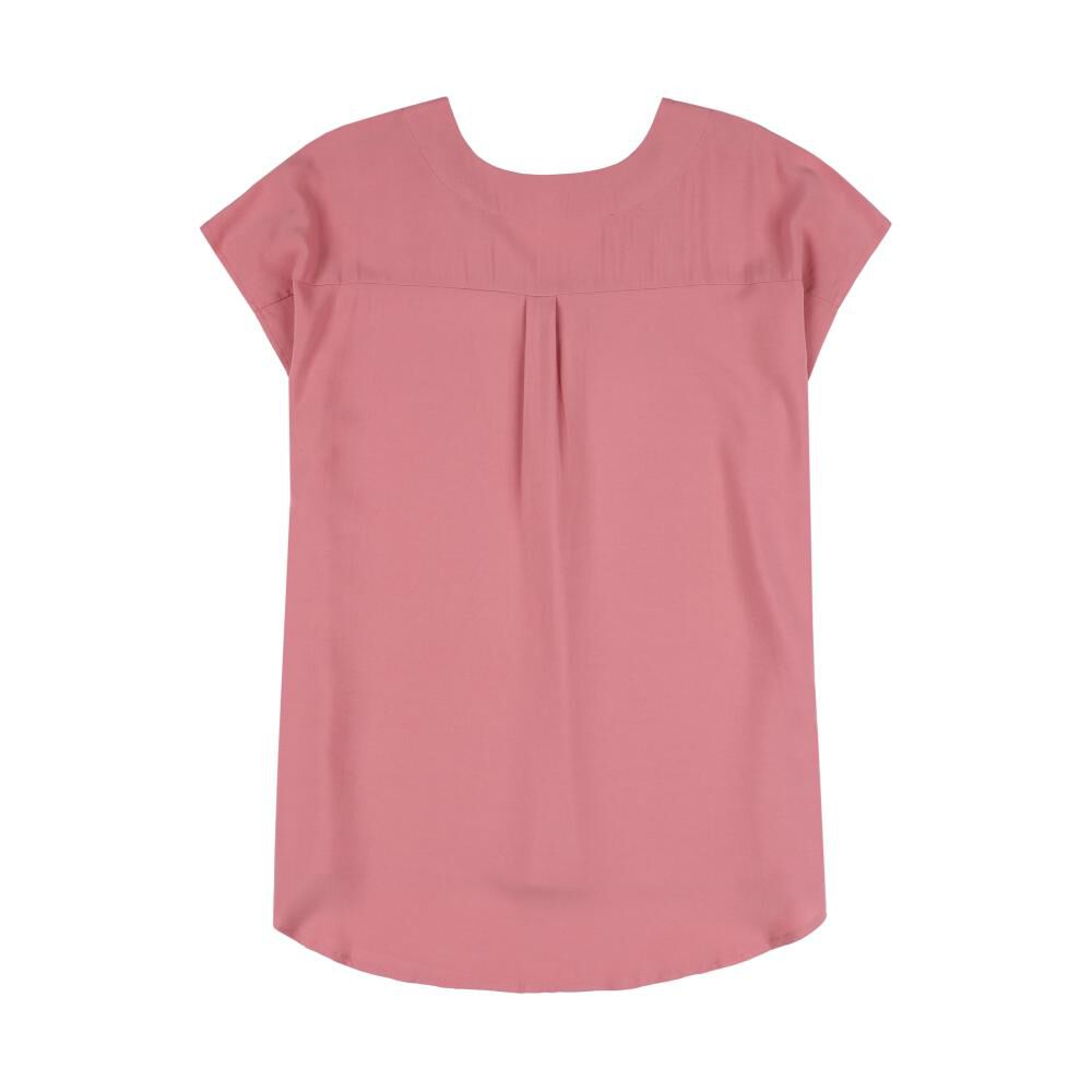 Blusa Manga Corta Cuello V Mujer Lesage image number 1.0