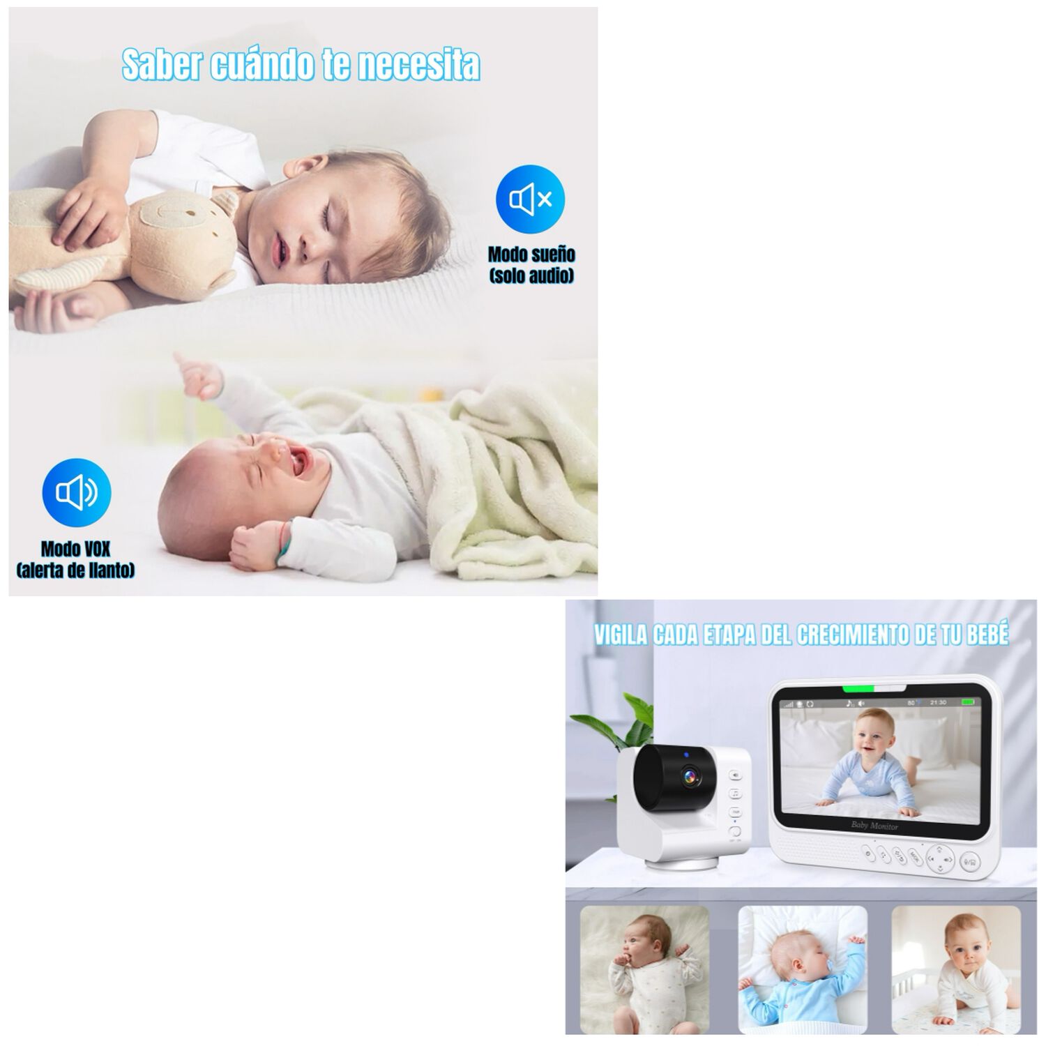 C&aacute;mara Monitor Inteligente Premium 7&Prime;1080p Abm790 Lubabycas image number 6.0
