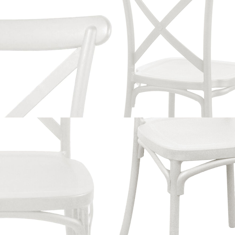 Silla Terraza Plástica Petra Blancas image number 4.0