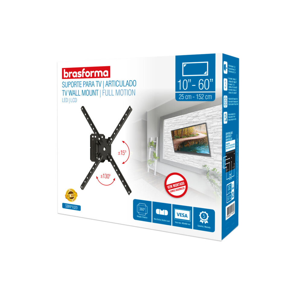 Soporte Articulado Tv 10" A 60" 130 30kg Brasforma image number 4.0