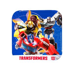 Set 6 Platos Cartón 18 Cm Transformers