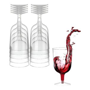 Set 30 Copas Vino Acrilico 177ml Copa 6oz Desechable