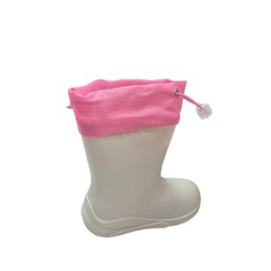 Bota De Agua Lluvia Blanco Ni&ntilde;a