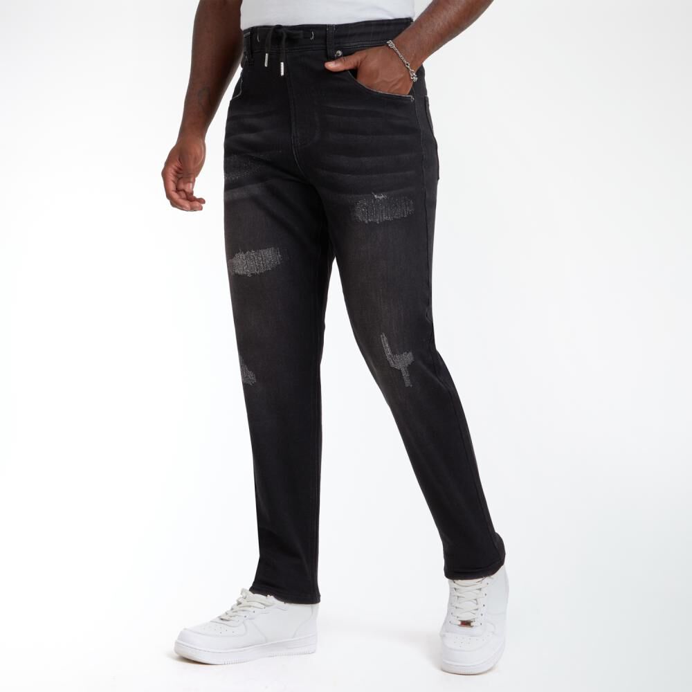 Jeans Slim Tiro Medio Jogger Hombre Rolly Go image number 2.0