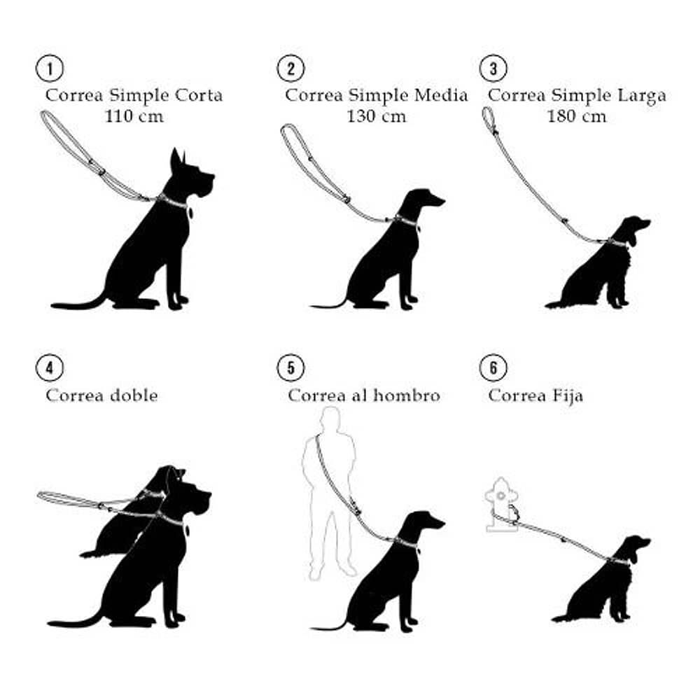 Correa Ramal Trenza Roja Perro Mascan image number 4.0