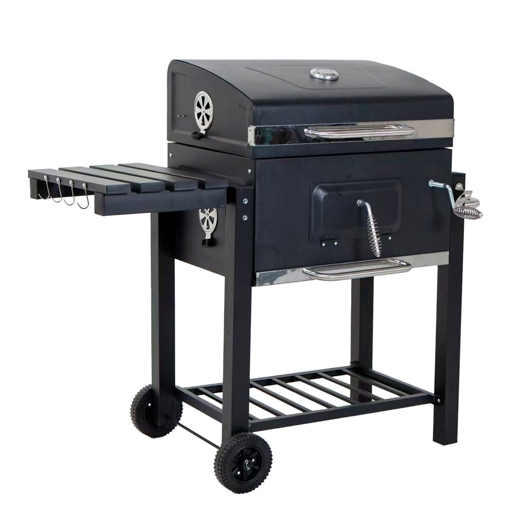 Parrilla A Carbón 108x115x57 Cm Pro Bandeja Lateral image number 0.0