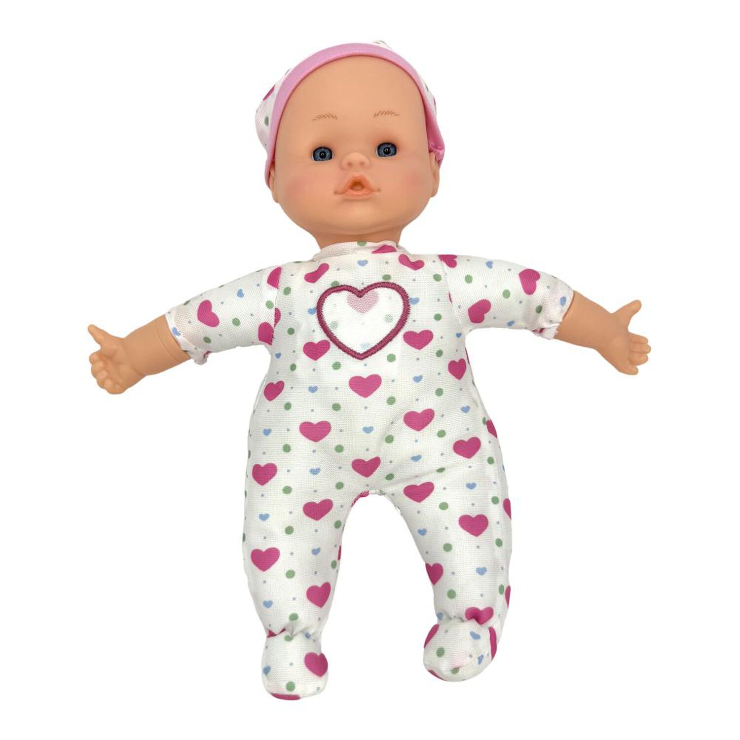 Mu&ntilde;eca Baby Doll Bostecitos Cuerpo Blando 12" Coraz&oacute;n, 12 Sonidos Ass image number 9.0