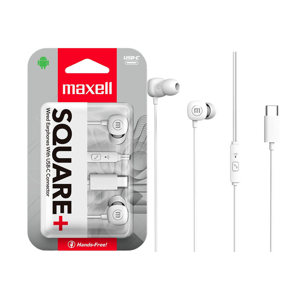 Audifonos Maxell Square+ In-ear Tipo-c Manos Libre Microfono image number 0.0