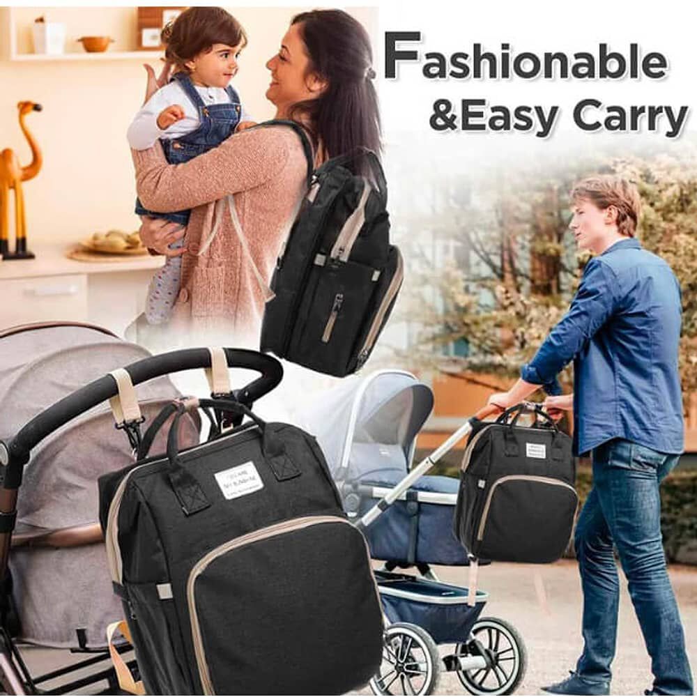 Mochila 3 En 1 Pa&ntilde;alera Cuna Y Mudador Port&aacute;til Para Beb&eacute;s image number 5.0