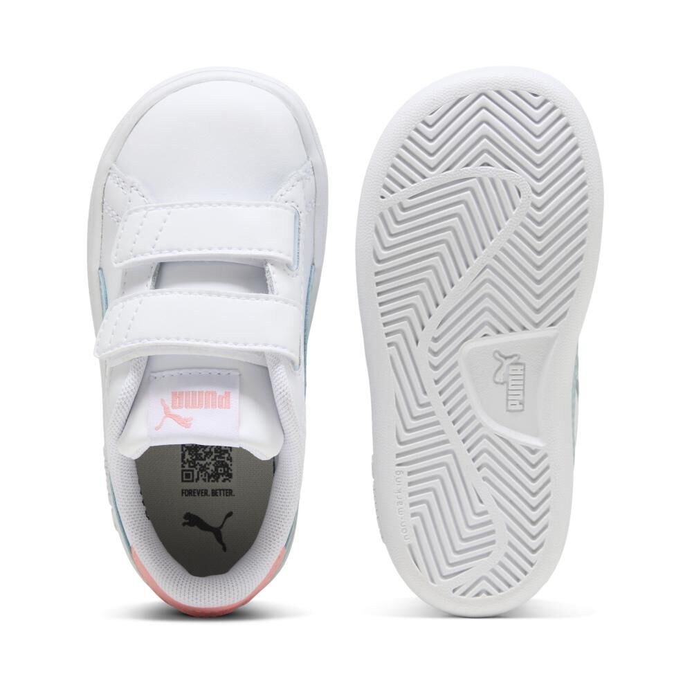 Zapatilla Urbana Niña Puma Smash Blanco image number 2.0