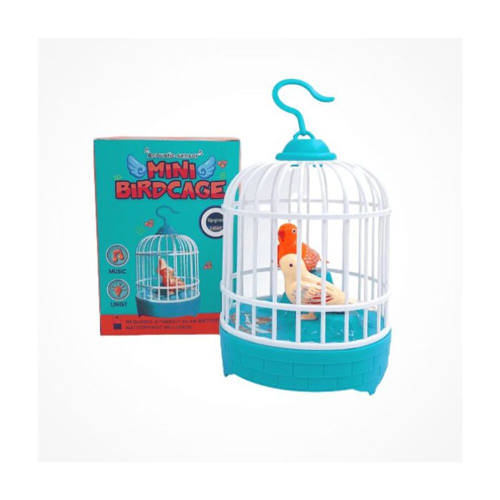 Juguete Mini Jaula Pajaritos Interactivo Parlante image number 2.0