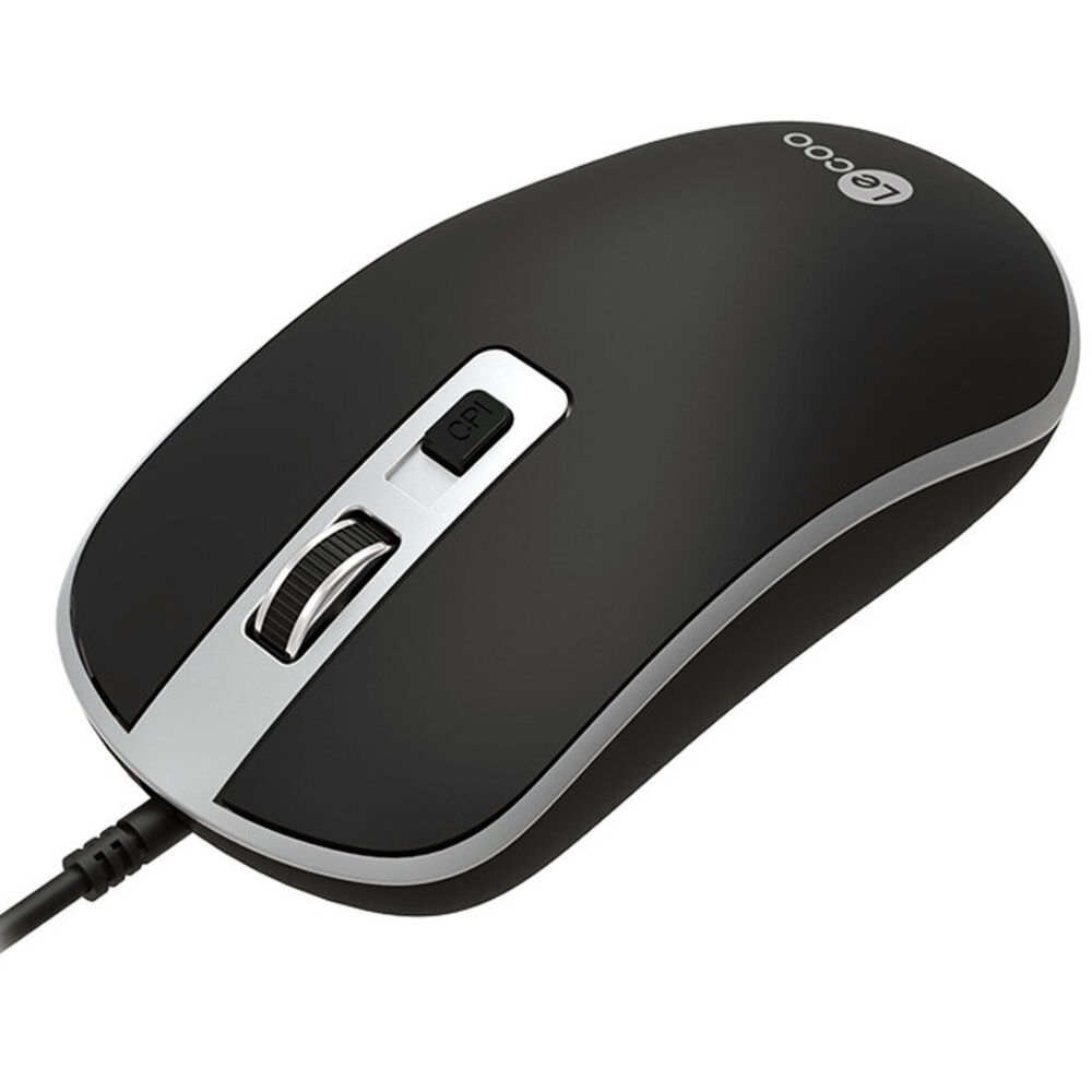 Mouse Usb Dpi Ajustable Lecoo Ms104 Negro - Ps image number 0.0
