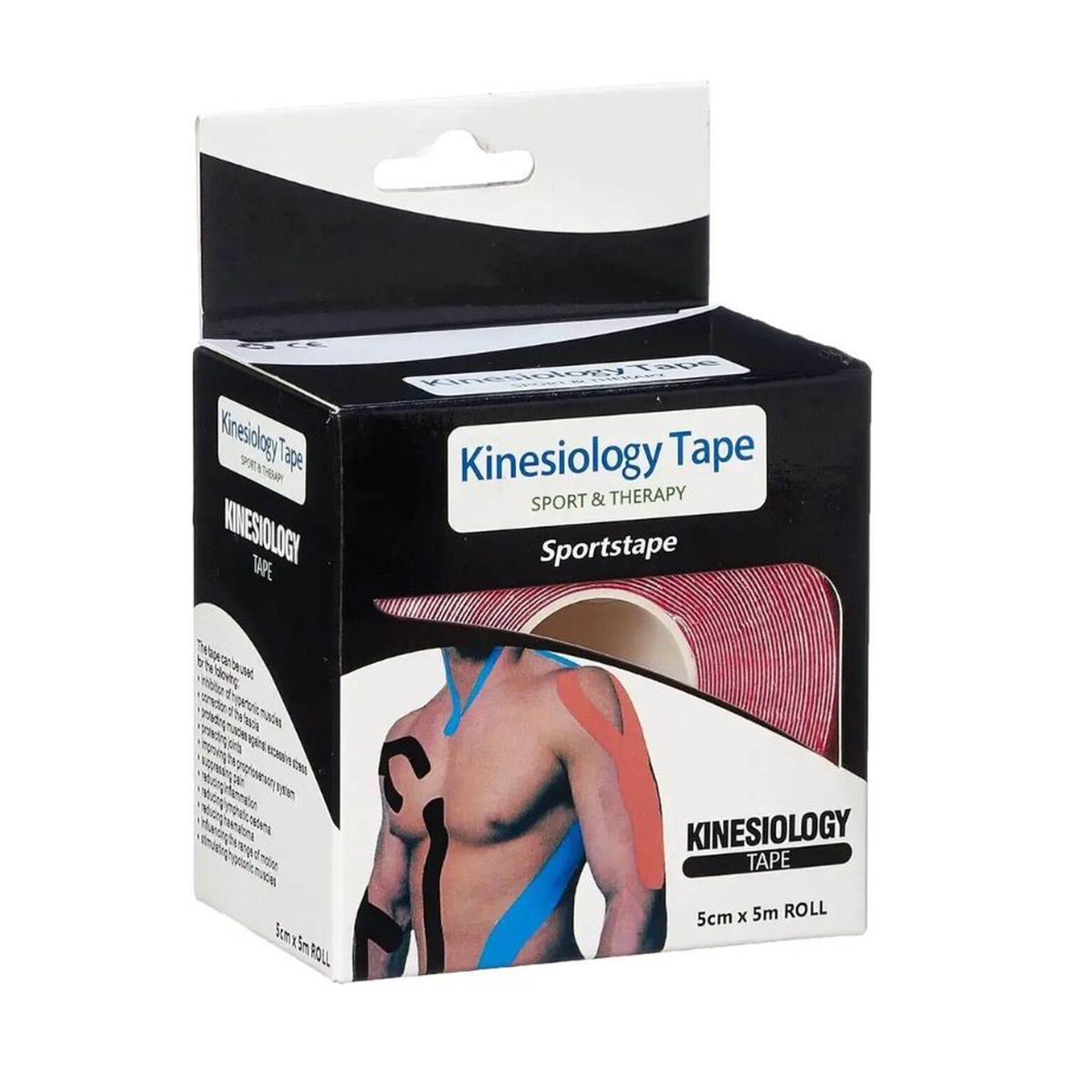 Pack 2 Cinta Kinesiologica Sportstape Vendaje Neuromuscular 5mx5cm image number 0.0