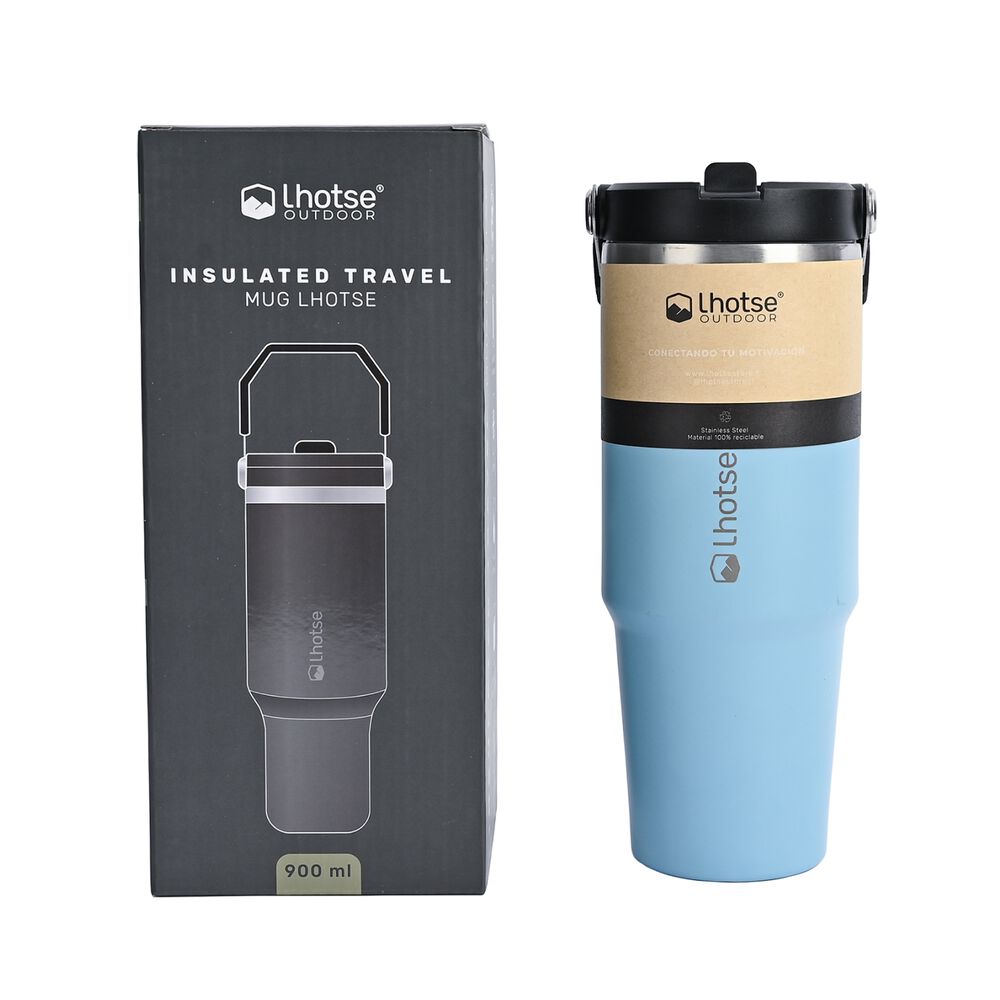 Botella Térmica Insulada Lhotse Travel Mug 900ml Blue image number 5.0
