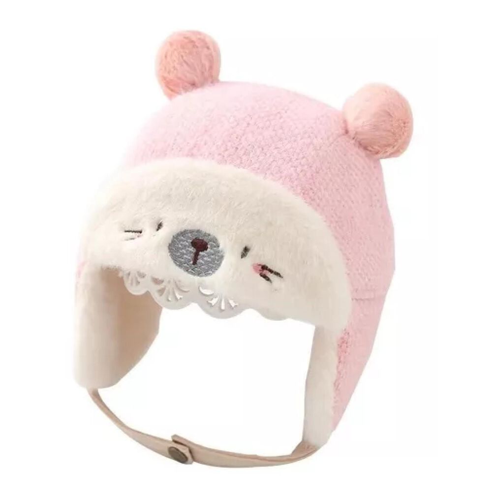 Gorro De Invierno Con Chiporro Para Bebes Rosado image number 0.0