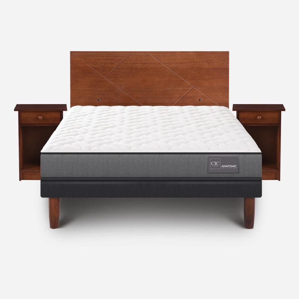 Cama Europea Cic Anatomic / 2 Plazas / Base Normal + Set De Maderas image number 0.0
