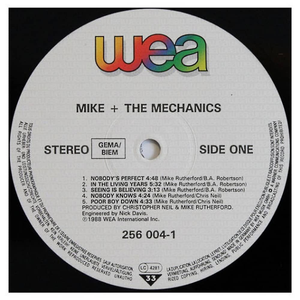 Mike & The Mechanics - Living Years | Vinilo Usado image number 2.0