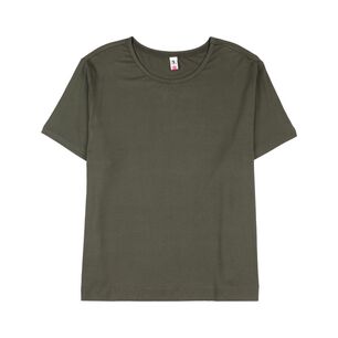 Polera Lisa Básica Manga Corta Cuello Redondo Mujer Sexy Large