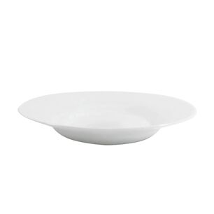 Plato Hondo Opaline 23cm Marinex Vidrio Resistente Blanco